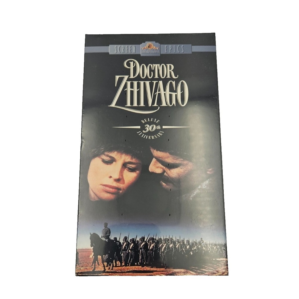 Doctor Zhivago VHS 30th Anniversary MGM Classic Drama Award Winning Film